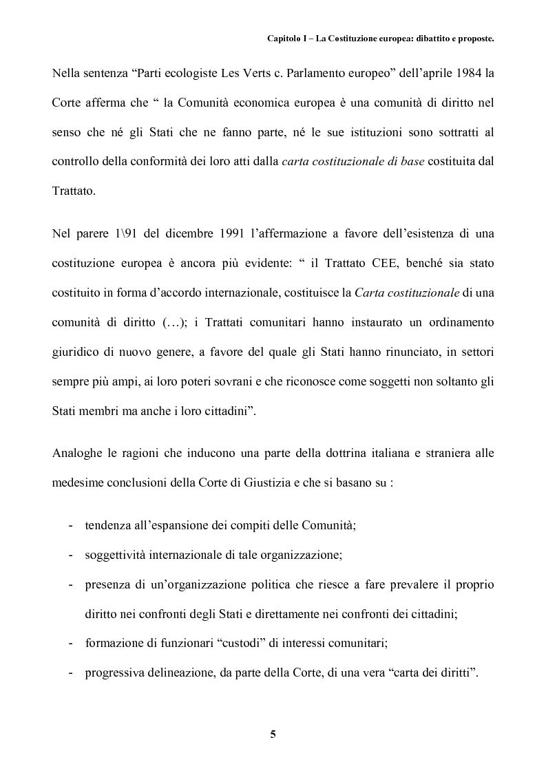 Anteprima della tesi: Il futuro dell'Europa: dalla riforma della governance alla Costituzione europea, Pagina 9