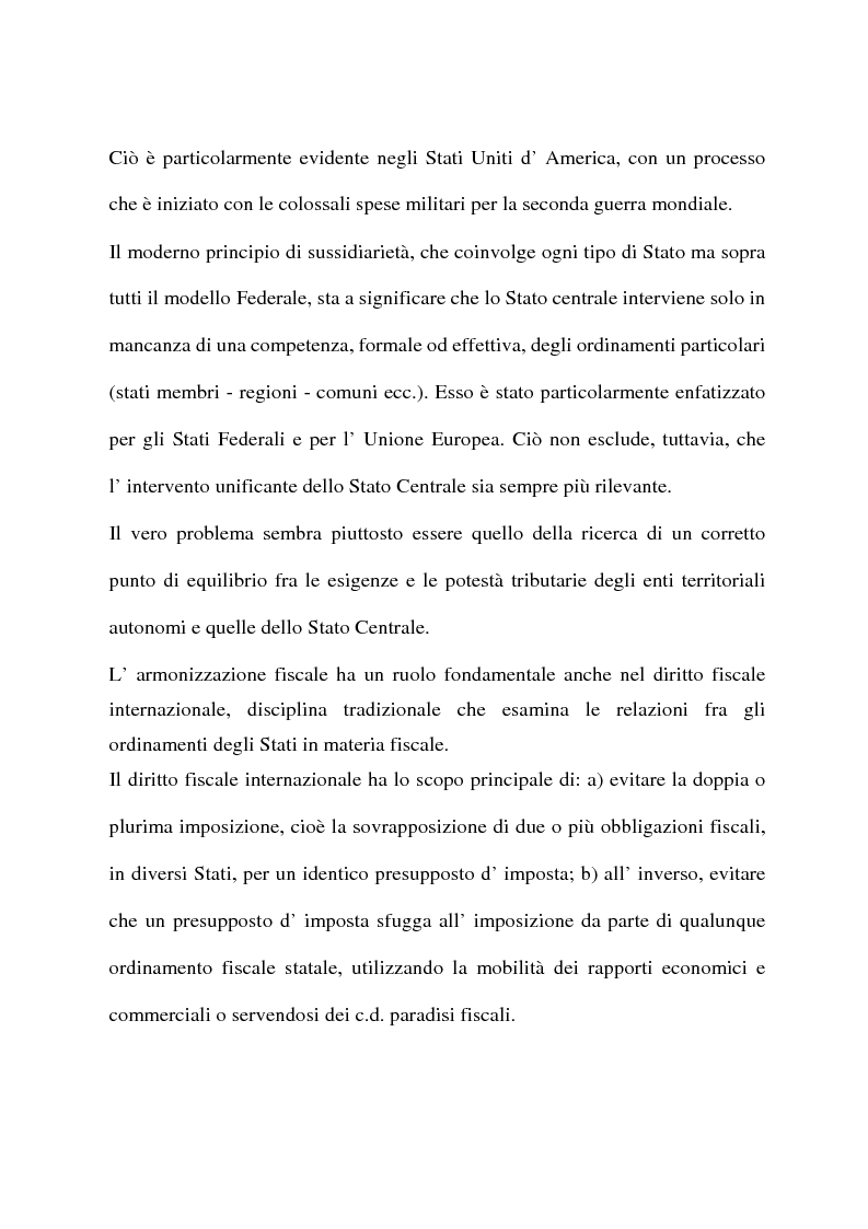 Anteprima della tesi: L'armonizzazione fiscale europea, Pagina 4