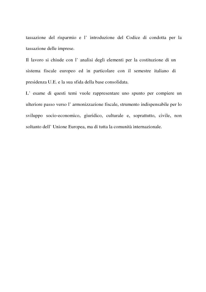 Anteprima della tesi: L'armonizzazione fiscale europea, Pagina 6