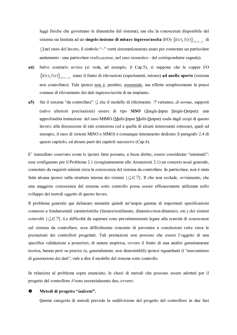 Anteprima della tesi: Identificazione e controllo non-lineare mediante tecniche di tipo parametrico, Pagina 10