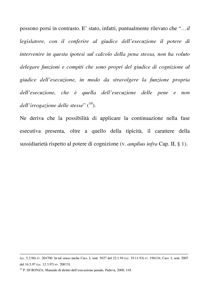 Anteprima della tesi: Il riconoscimento del reato continuato nella fase esecutiva, Pagina 8