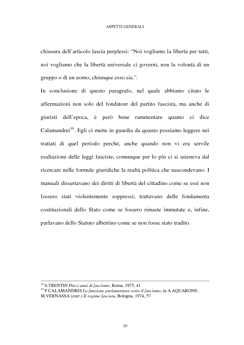 Anteprima della tesi: Le restrizioni della libertà di manifestazione del pensiero nel periodo fascista: la disciplina della stampa e delle radiodiffusioni circolari, Pagina 9