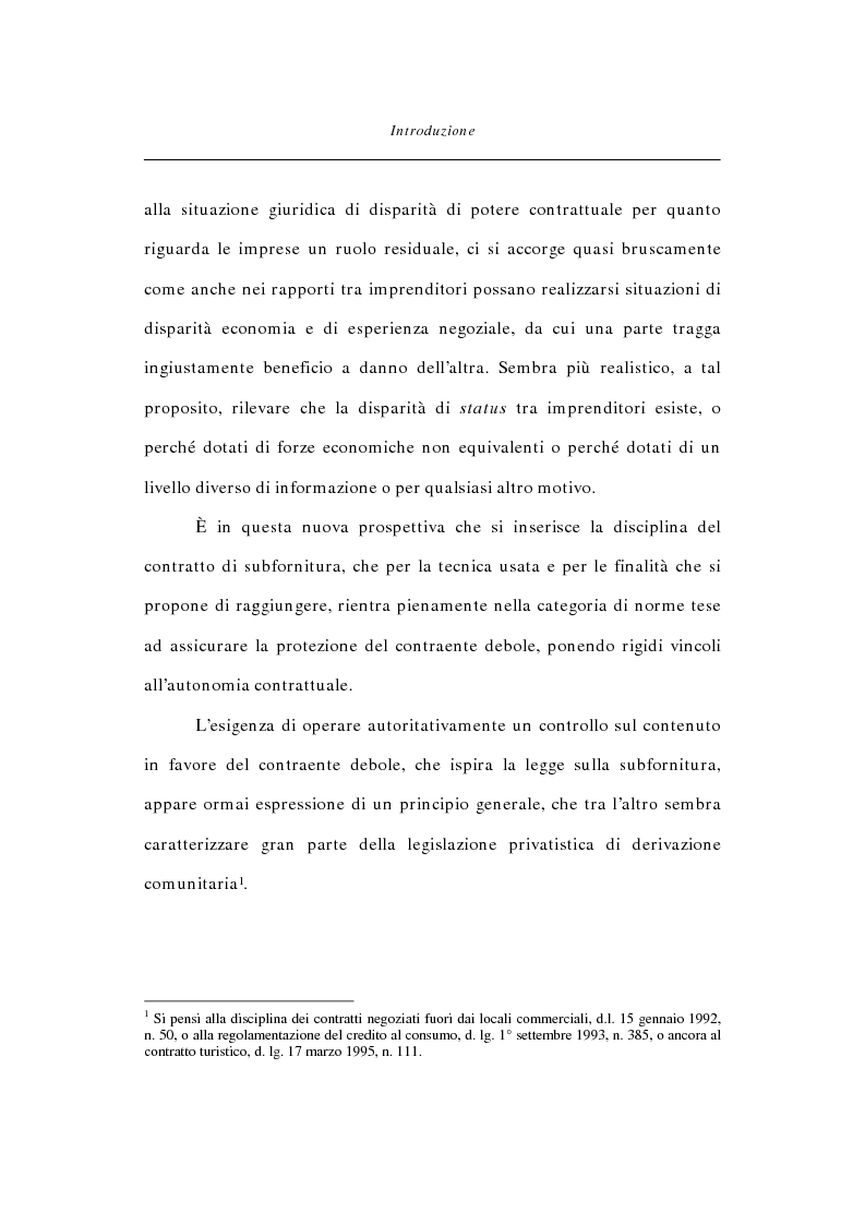 Anteprima della tesi: Abuso di dipendenza economica nella disciplina del contratto, Pagina 3
