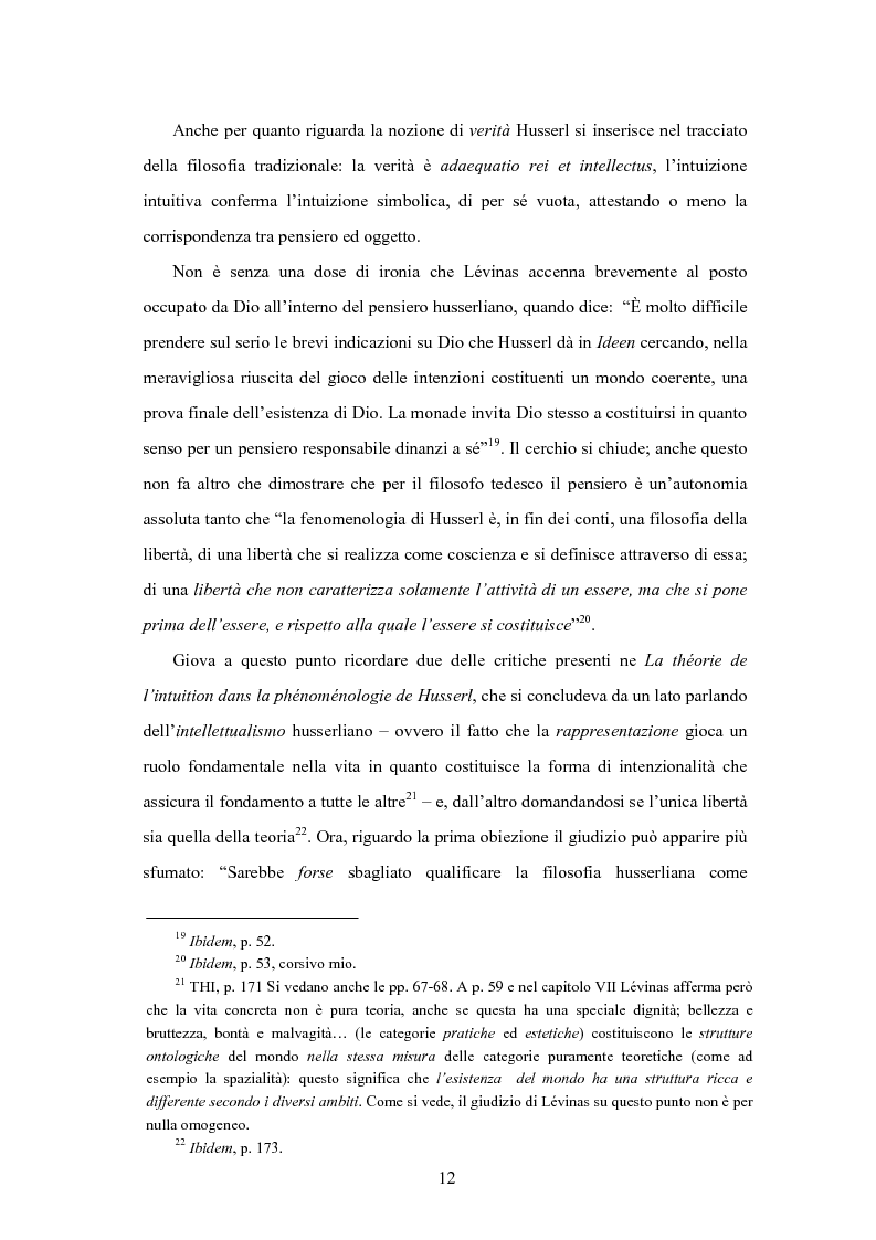 Anteprima della tesi: Levinas e la scuola fenomenologica, Pagina 10