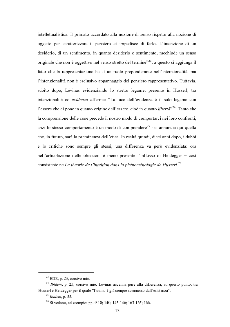 Anteprima della tesi: Levinas e la scuola fenomenologica, Pagina 11