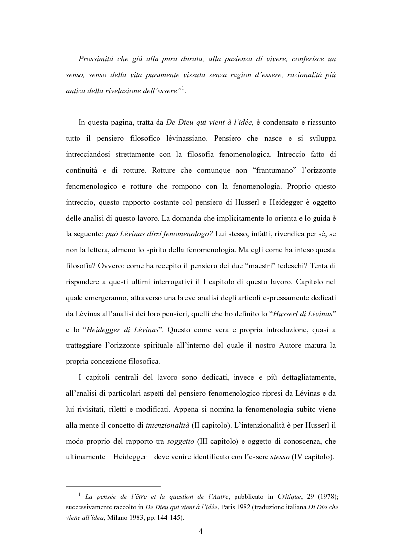 Anteprima della tesi: Levinas e la scuola fenomenologica, Pagina 2