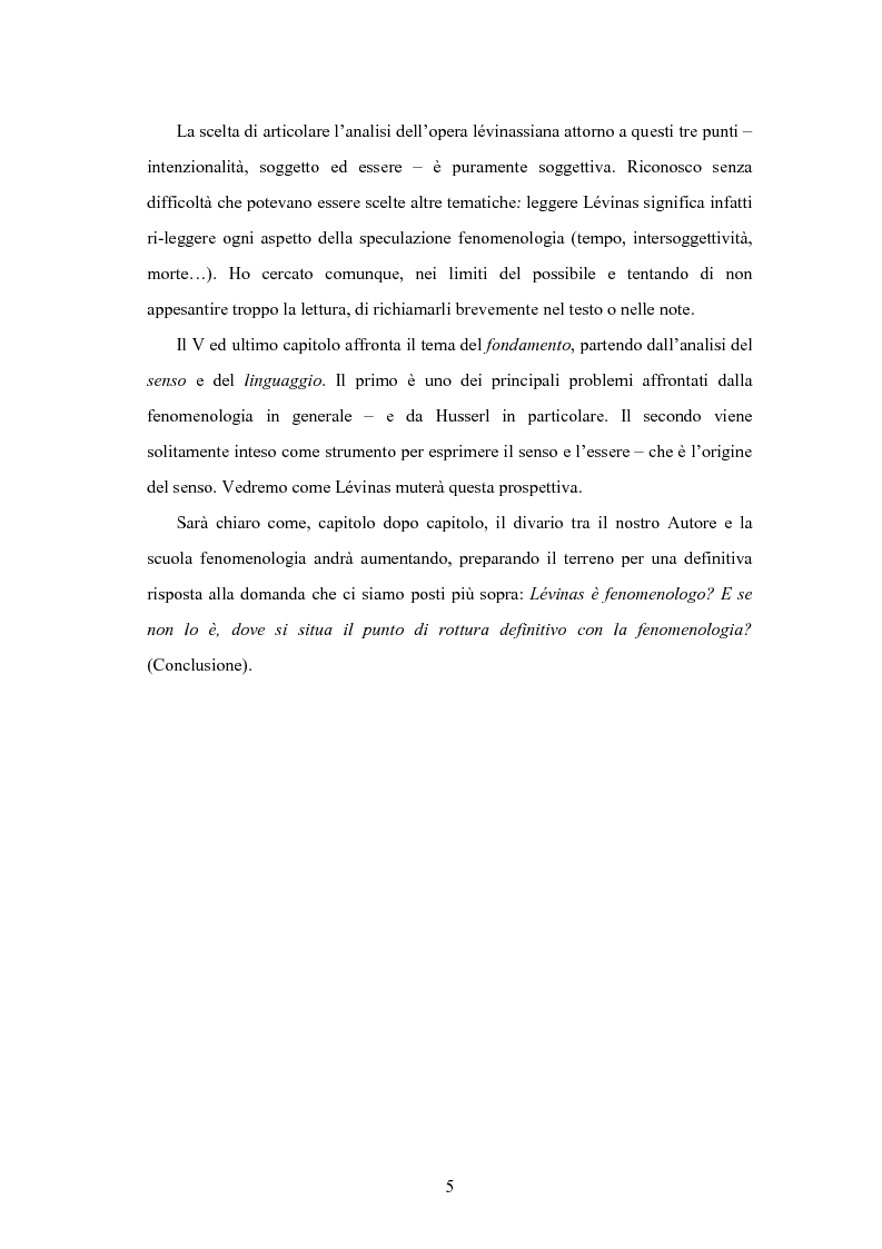 Anteprima della tesi: Levinas e la scuola fenomenologica, Pagina 3
