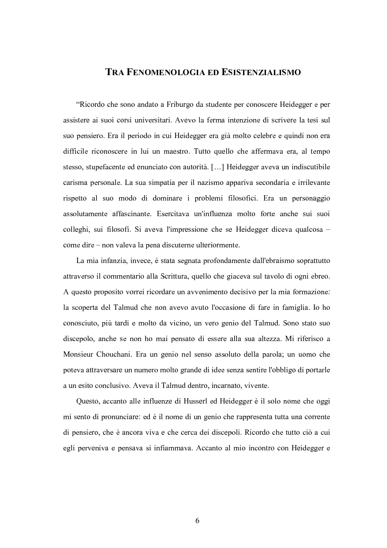 Anteprima della tesi: Levinas e la scuola fenomenologica, Pagina 4