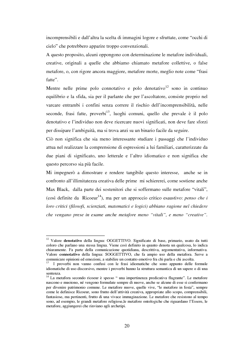 Anteprima della tesi: Il linguaggio figurato e la comprensione delle espressioni idiomatiche, Pagina 15