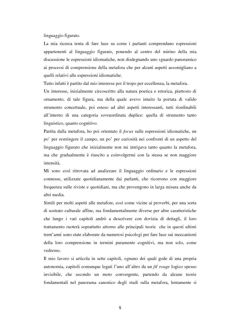 Anteprima della tesi: Il linguaggio figurato e la comprensione delle espressioni idiomatiche, Pagina 3