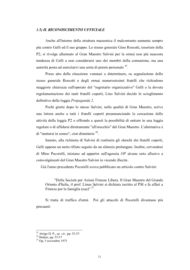 Anteprima della tesi: ''Il Potere è nei media''. La P2 e l'editoria nella stampa italiana e inglese, Pagina 14