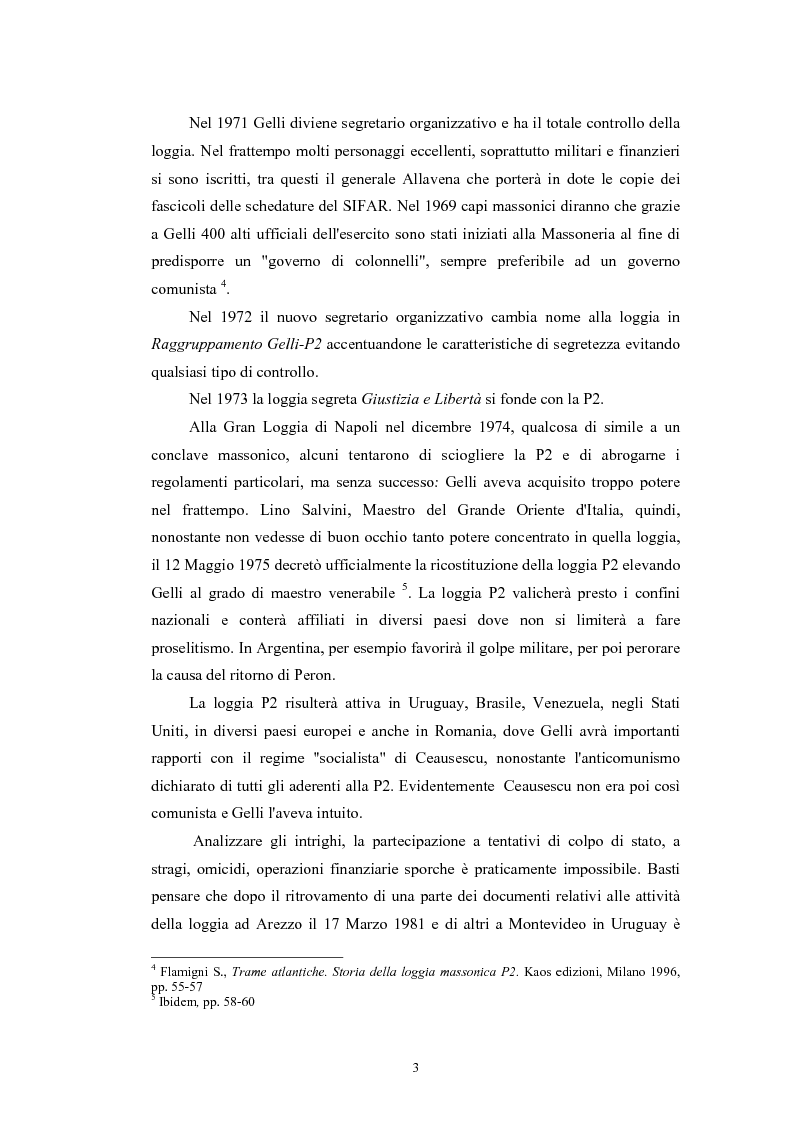 Anteprima della tesi: ''Il Potere è nei media''. La P2 e l'editoria nella stampa italiana e inglese, Pagina 6