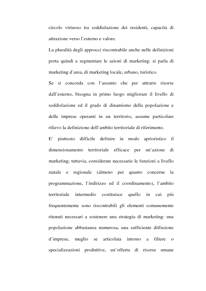 Anteprima della tesi: Lo sviluppo territoriale e l'importanza delle risorse locali: piano di marketing turistico-culturale della città di Benevento, Pagina 13