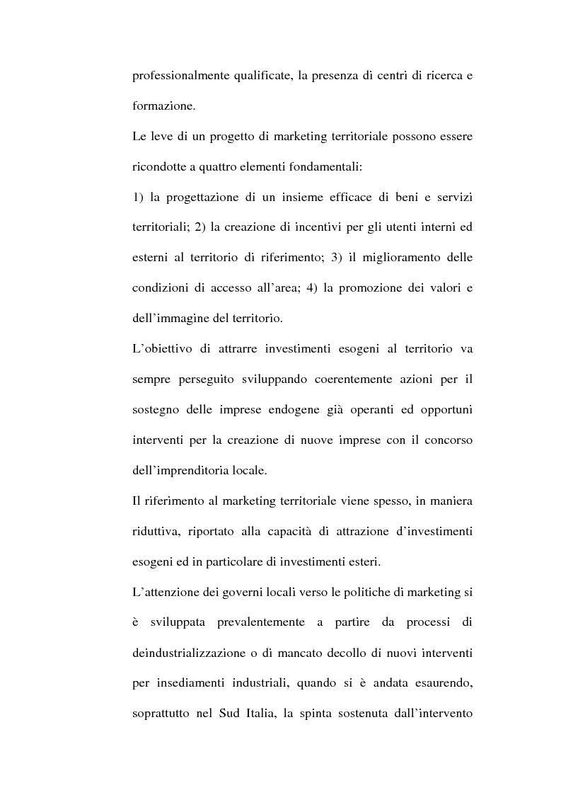 Anteprima della tesi: Lo sviluppo territoriale e l'importanza delle risorse locali: piano di marketing turistico-culturale della città di Benevento, Pagina 14