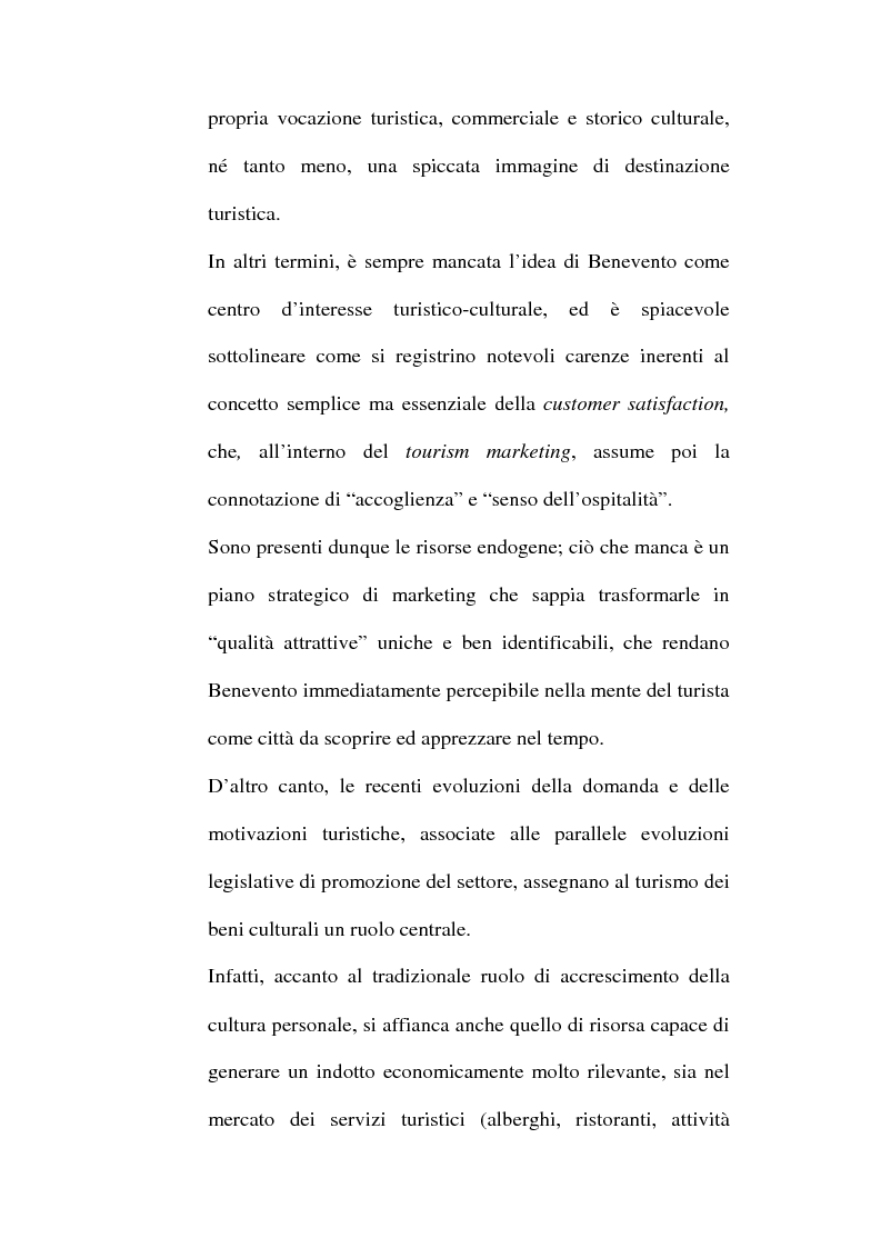 Anteprima della tesi: Lo sviluppo territoriale e l'importanza delle risorse locali: piano di marketing turistico-culturale della città di Benevento, Pagina 2