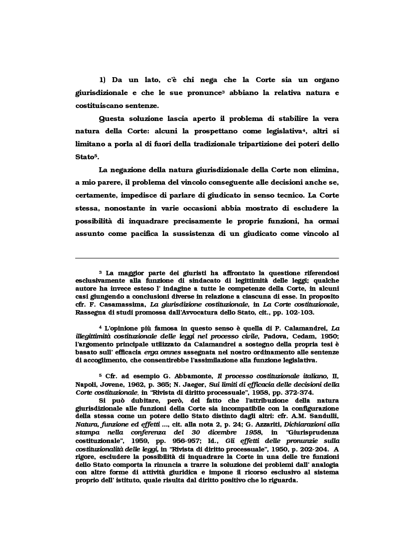Anteprima della tesi: Il vincolo di giudicato nel controllo di costituzionalità delle leggi, Pagina 5