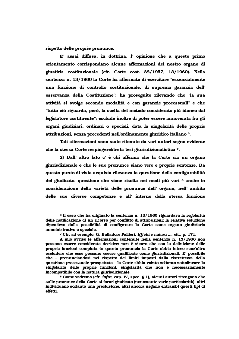 Anteprima della tesi: Il vincolo di giudicato nel controllo di costituzionalità delle leggi, Pagina 6