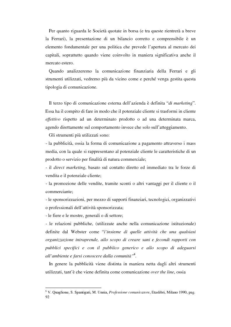 Anteprima della tesi: Comunicare l'immagine di eccellenza - Il caso Ferrari, Pagina 14