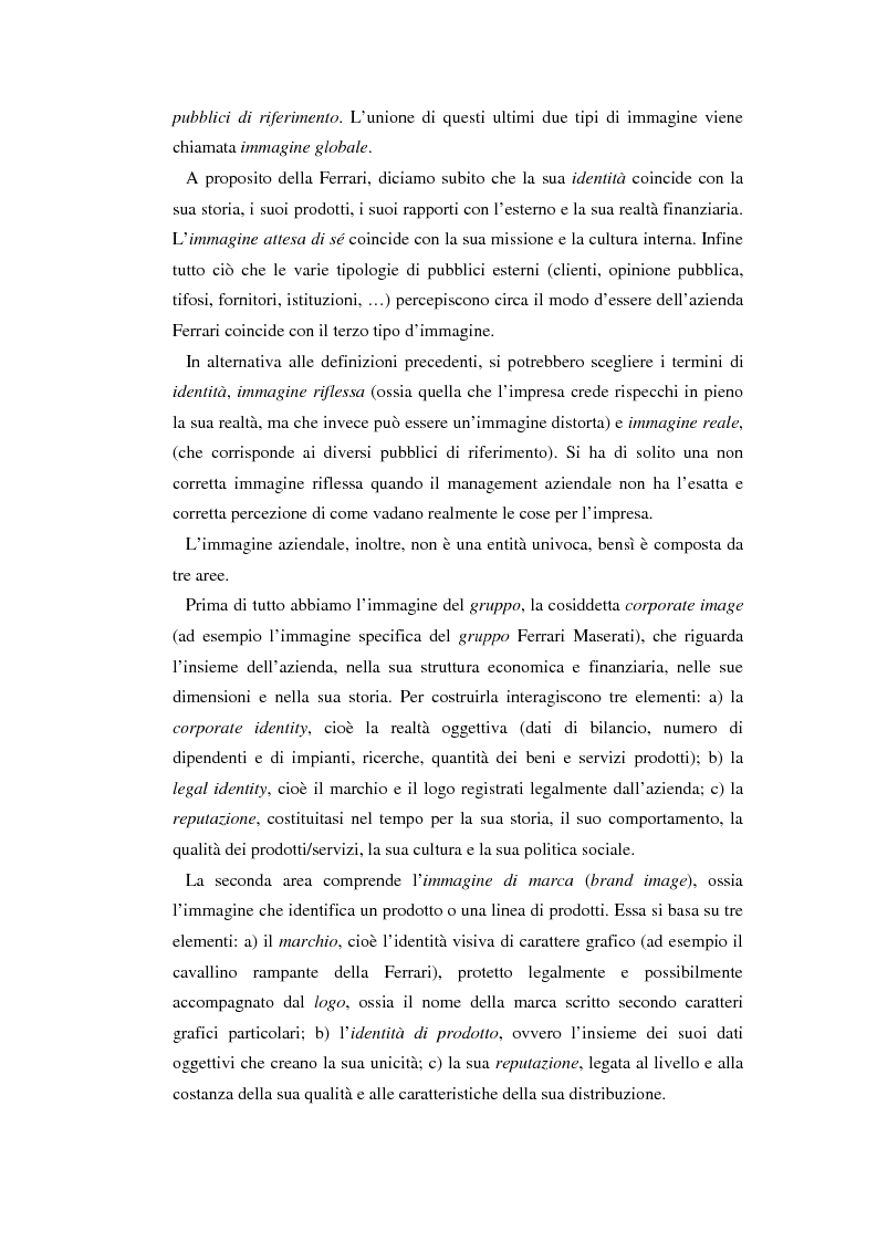 Anteprima della tesi: Comunicare l'immagine di eccellenza - Il caso Ferrari, Pagina 6