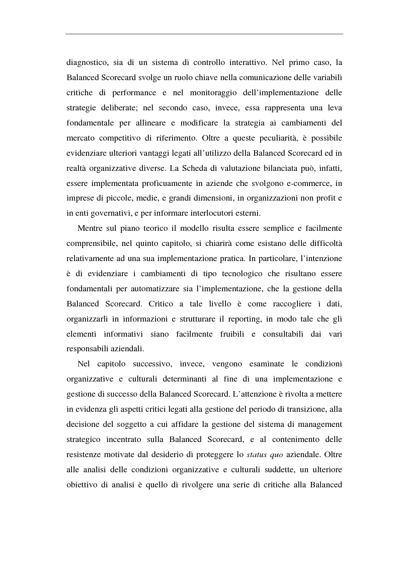 Anteprima della tesi: La balanced scorecard come supporto alla pianificazione interattiva, Pagina 3