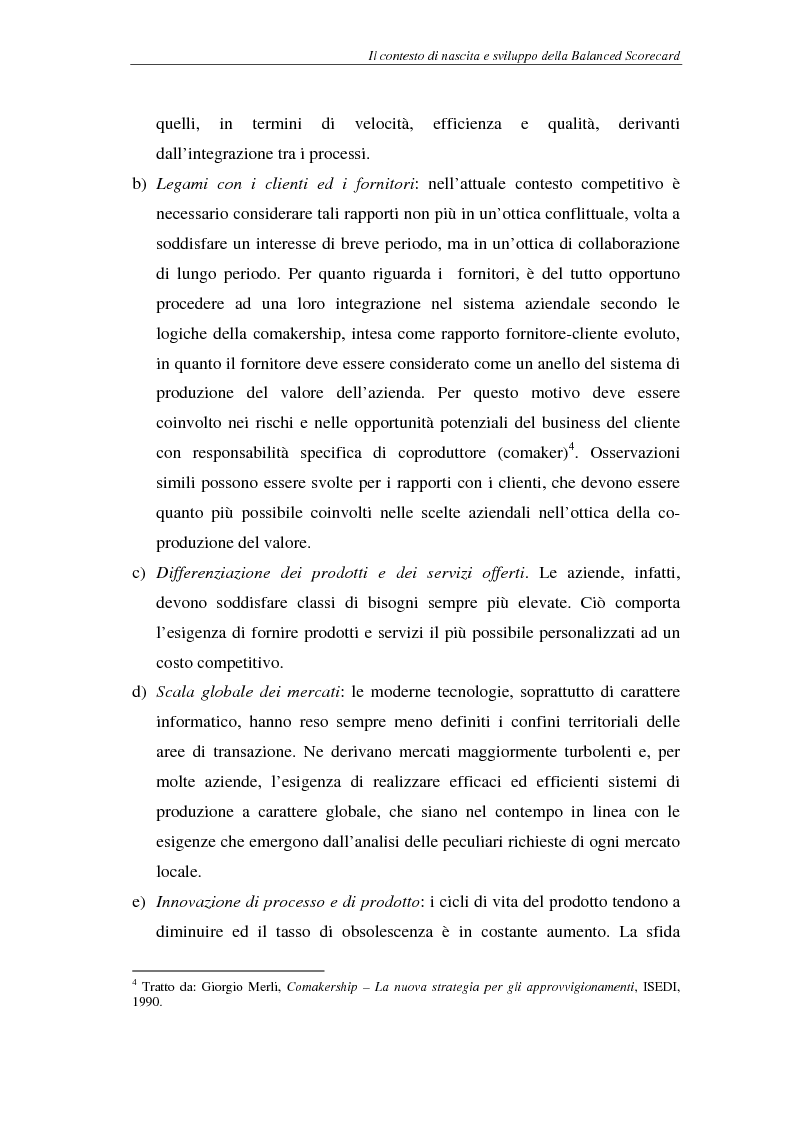 Anteprima della tesi: La balanced scorecard come supporto alla pianificazione interattiva, Pagina 9