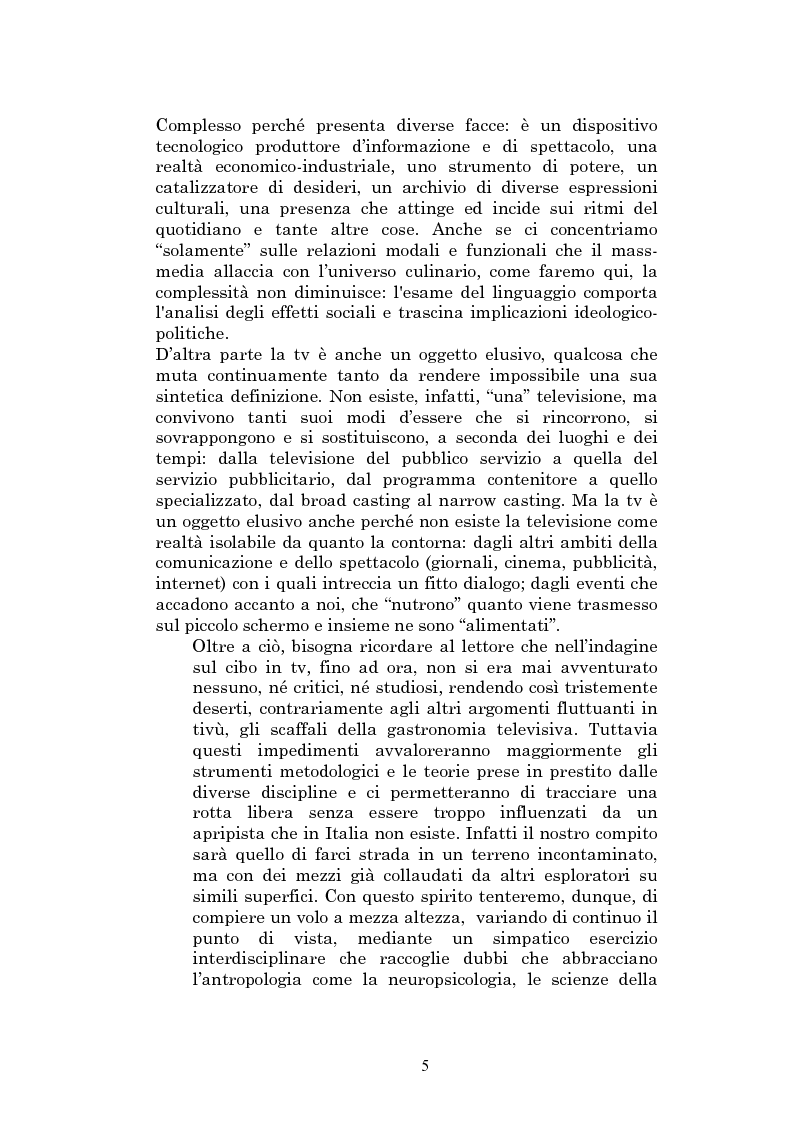 Anteprima della tesi: Il sapore glocale della cucina in tv, Pagina 2