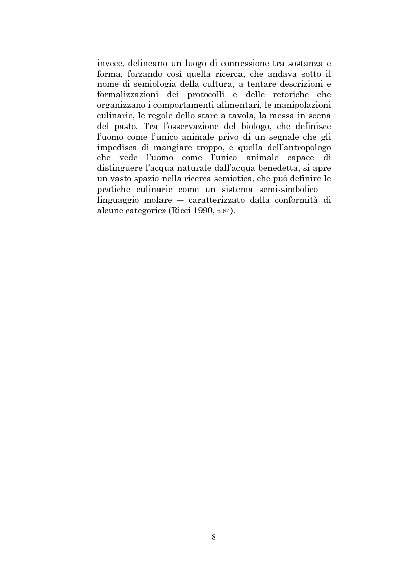 Anteprima della tesi: Il sapore glocale della cucina in tv, Pagina 5