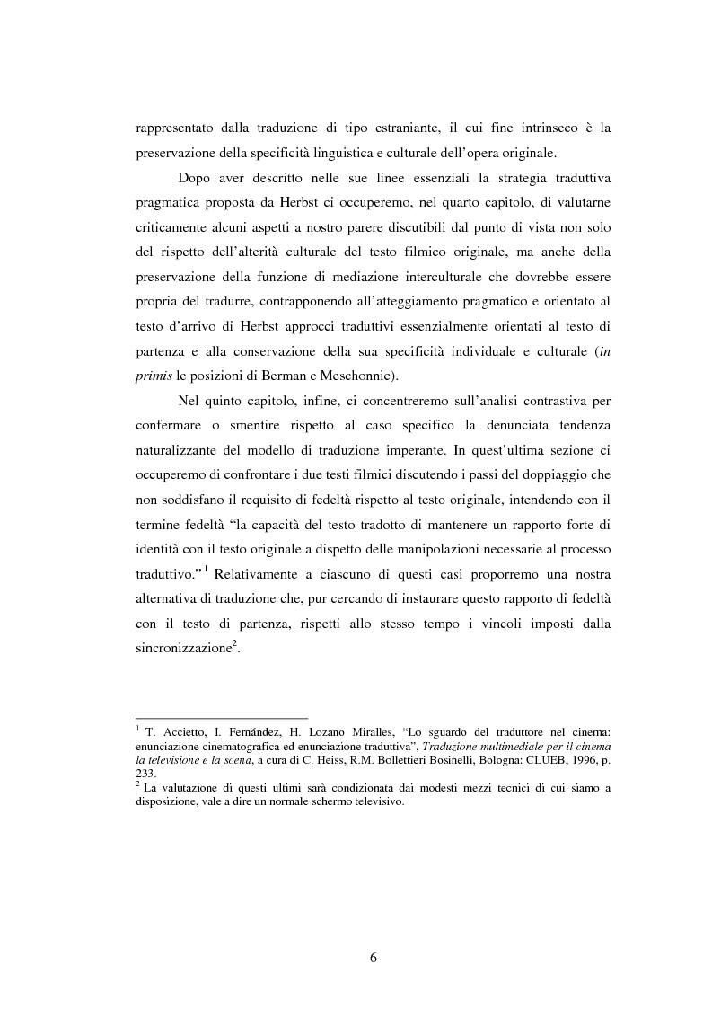 Anteprima della tesi: La traduzione del testo filmico: ''Die bleierne Zeit'' e la sua versione italiana a confronto, Pagina 3