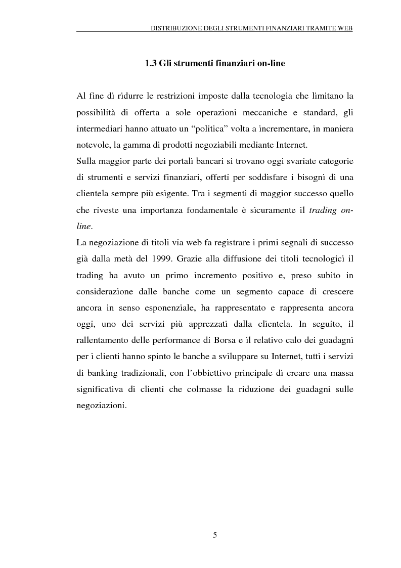 Anteprima della tesi: Il trading on-line e la distribuzione degli strumenti finanziari attraverso il web: analisi delle variabili fondamentali per la realizzazione di un vantaggio competitivo, Pagina 10