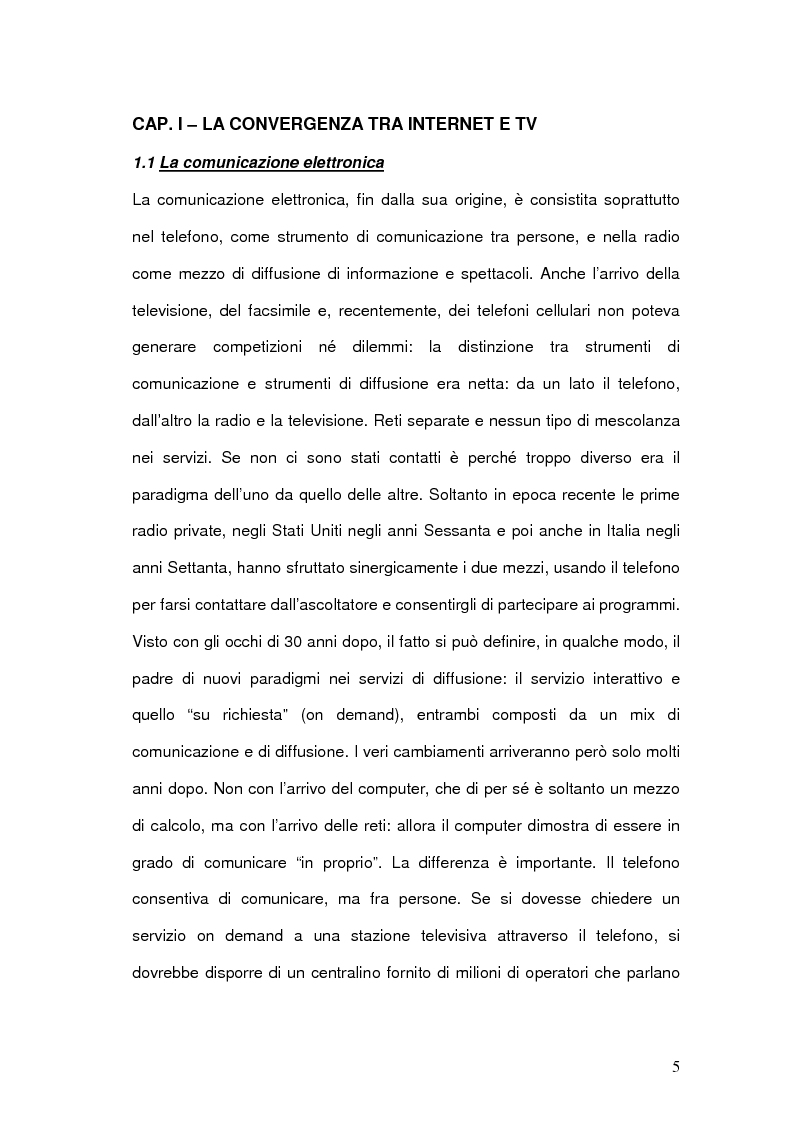 Anteprima della tesi: Strategie comunicative delle televisioni sul web, Pagina 3