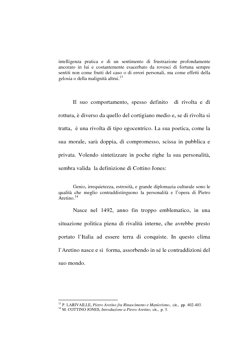 Anteprima della tesi: ''Io non son cieco ne la pittura'' Pietro Aretino e le arti figurative, Pagina 13
