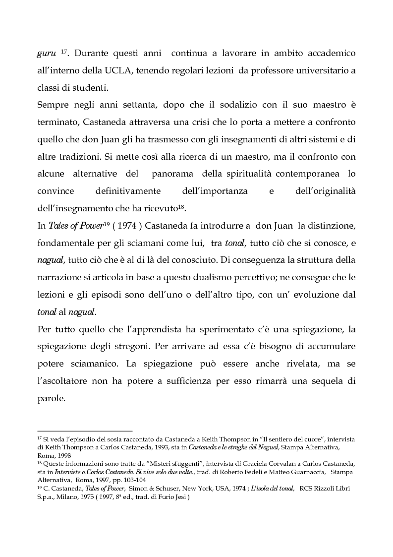 Anteprima della tesi: I testi di Carlos Castaneda e la risocializzazione del loro lettore, Pagina 14