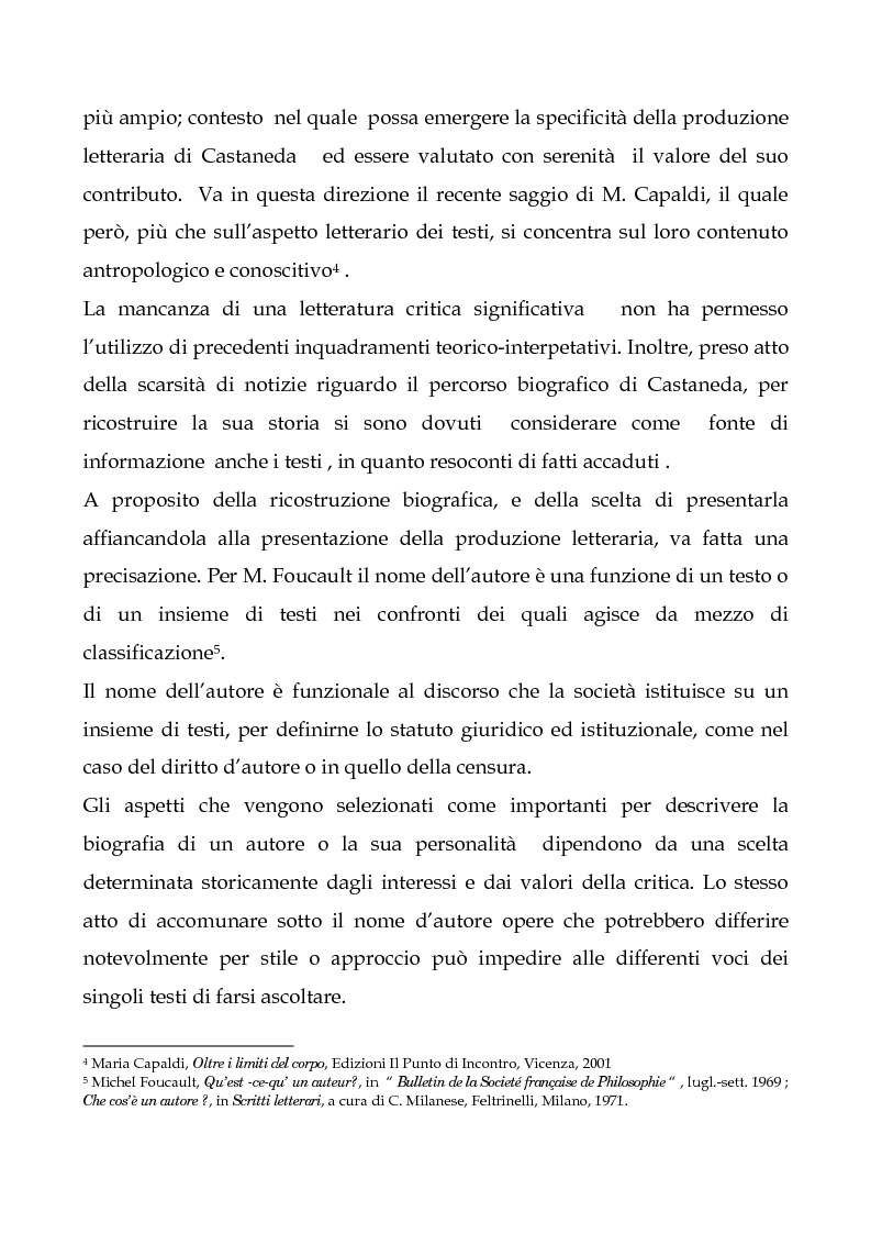 Anteprima della tesi: I testi di Carlos Castaneda e la risocializzazione del loro lettore, Pagina 8
