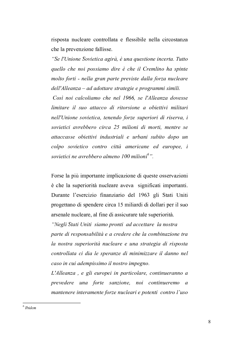 Anteprima della tesi: La dottrina della risposta flessibile: questioni di sicurezza europea e globale negli anni Sessanta, Pagina 5