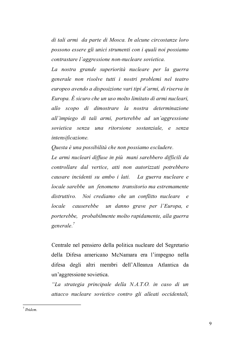 Anteprima della tesi: La dottrina della risposta flessibile: questioni di sicurezza europea e globale negli anni Sessanta, Pagina 6