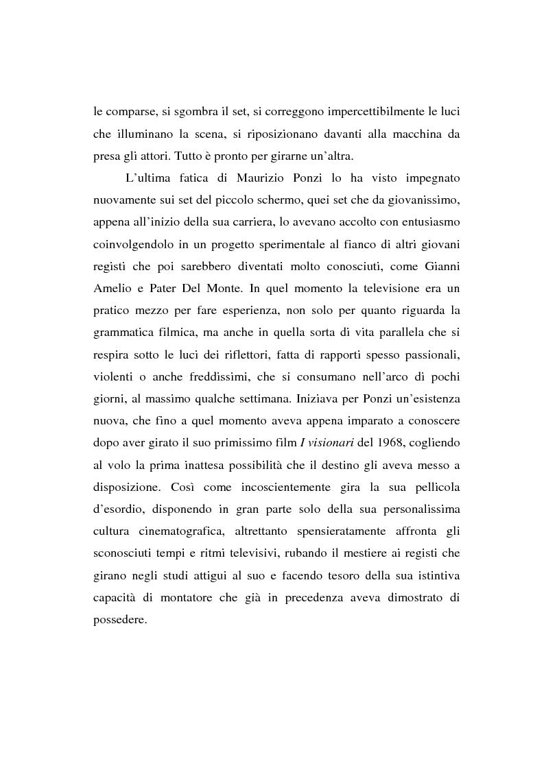 Anteprima della tesi: Maurizio Ponzi. Tra arte e mestiere, Pagina 2