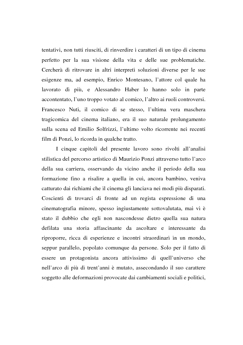 Anteprima della tesi: Maurizio Ponzi. Tra arte e mestiere, Pagina 6