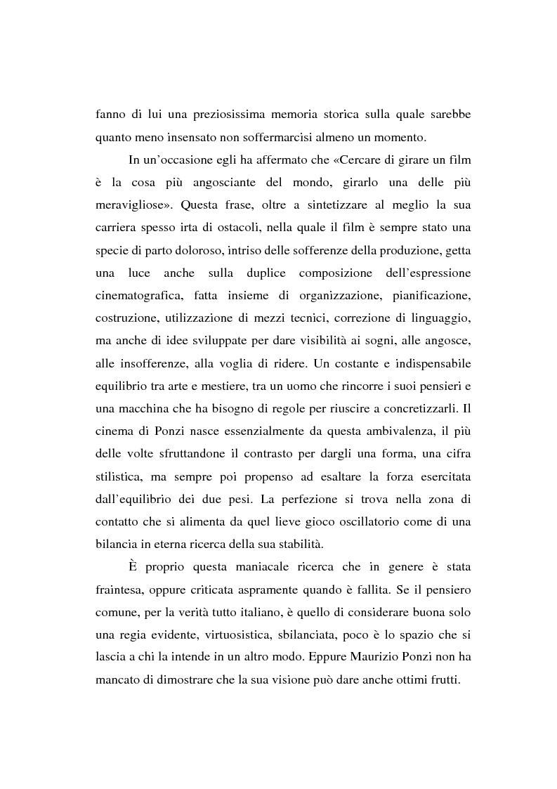 Anteprima della tesi: Maurizio Ponzi. Tra arte e mestiere, Pagina 7
