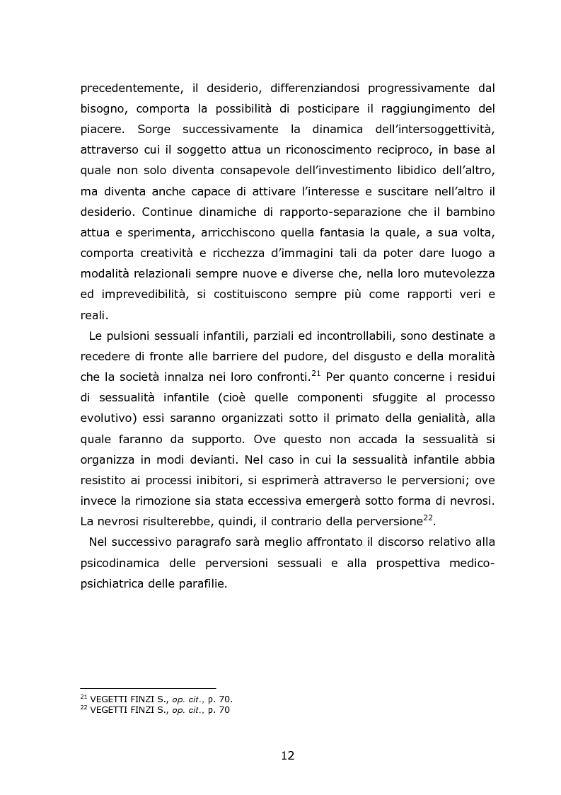 Anteprima della tesi: Autori di reati sessuali: analisi e prospettive trattamentali, Pagina 10