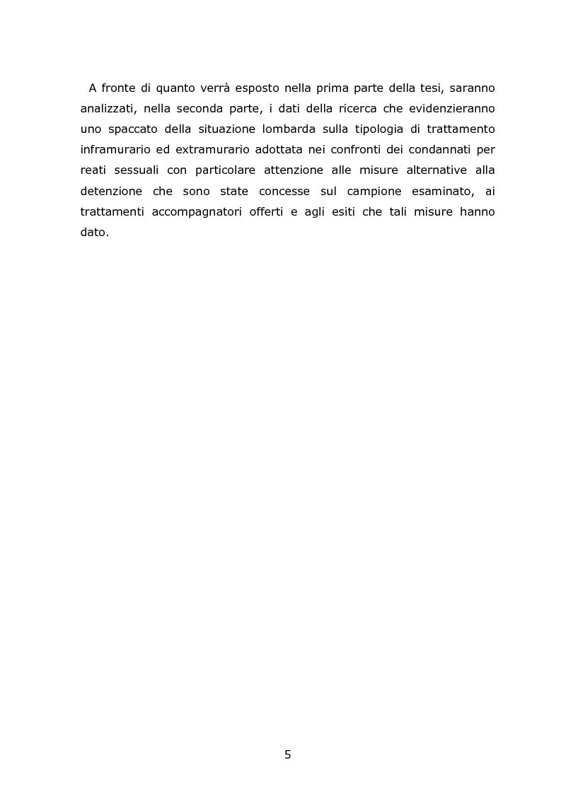 Anteprima della tesi: Autori di reati sessuali: analisi e prospettive trattamentali, Pagina 3