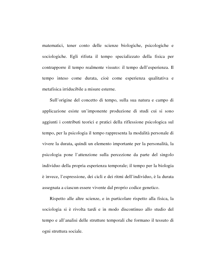 Anteprima della tesi: Il tempo, un mistero da esplorare: analisi sociologica al concetto di tempo, Pagina 5