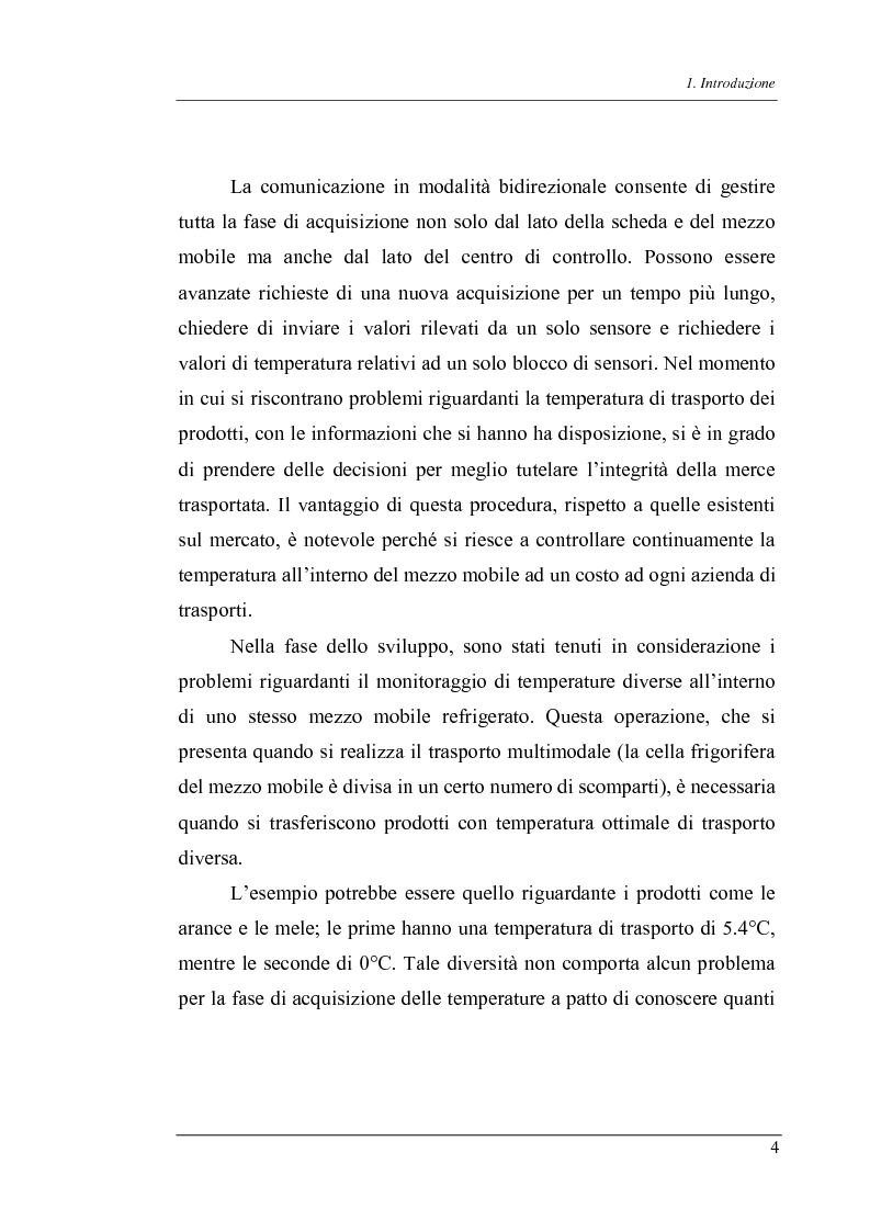 Anteprima della tesi: Trasmissione bidirezionale di dati di controllo tramite sms su reteradiomobile numerica, Pagina 4