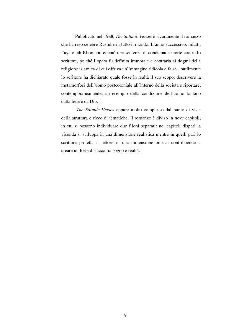 Anteprima della tesi: L'onirico, il visionario e l'ossessivo in Salman Rushdie: tematiche post-coloniali, Pagina 6