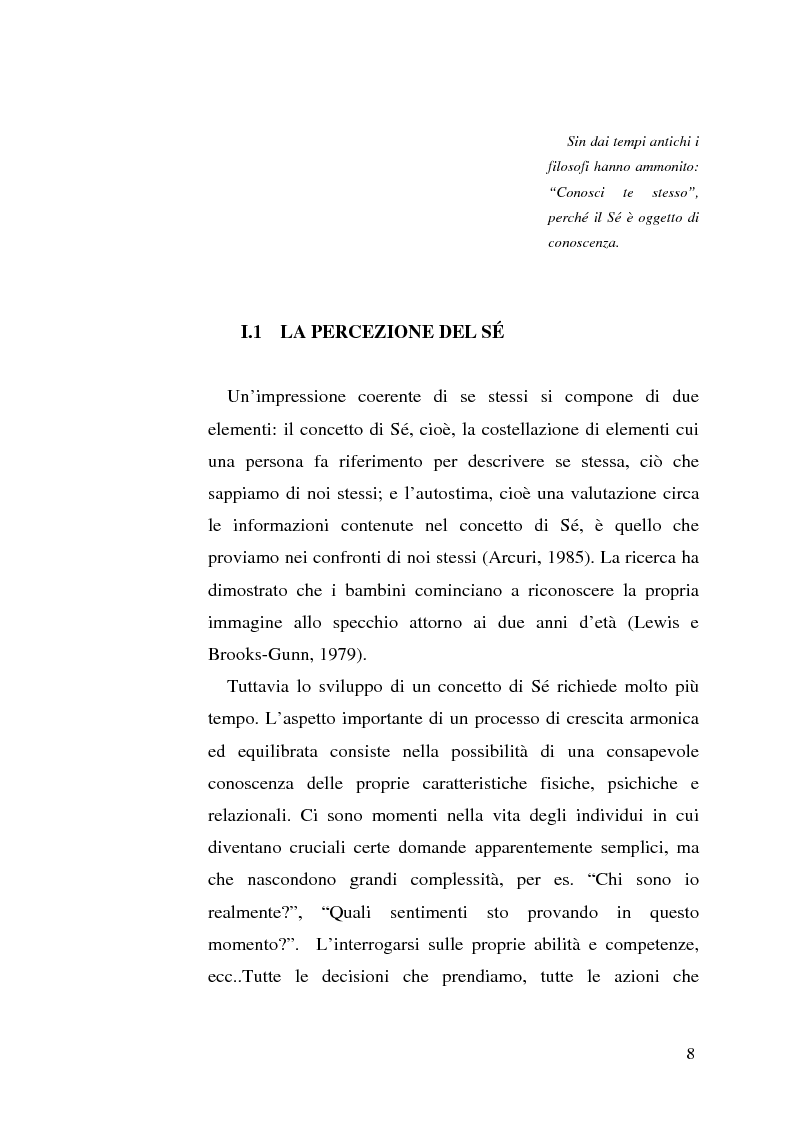 Anteprima della tesi: Percezione di sé e disabilità: Sé, corpo e ambiente, Pagina 6