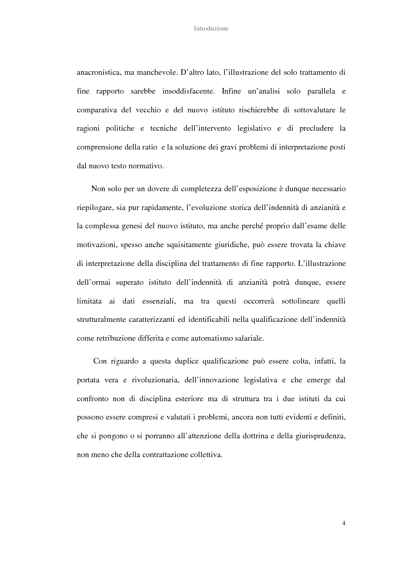 Anteprima della tesi: La determinazione del trattamento di fine rapporto nella giurisprudenza, Pagina 2
