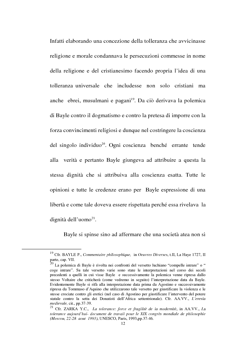 Anteprima della tesi: Il fondamento della tolleranza religiosa nell'ordinamento italiano e negli atti e documenti dell'Unesco, Pagina 10