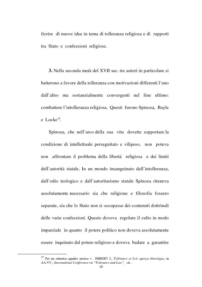 Anteprima della tesi: Il fondamento della tolleranza religiosa nell'ordinamento italiano e negli atti e documenti dell'Unesco, Pagina 8