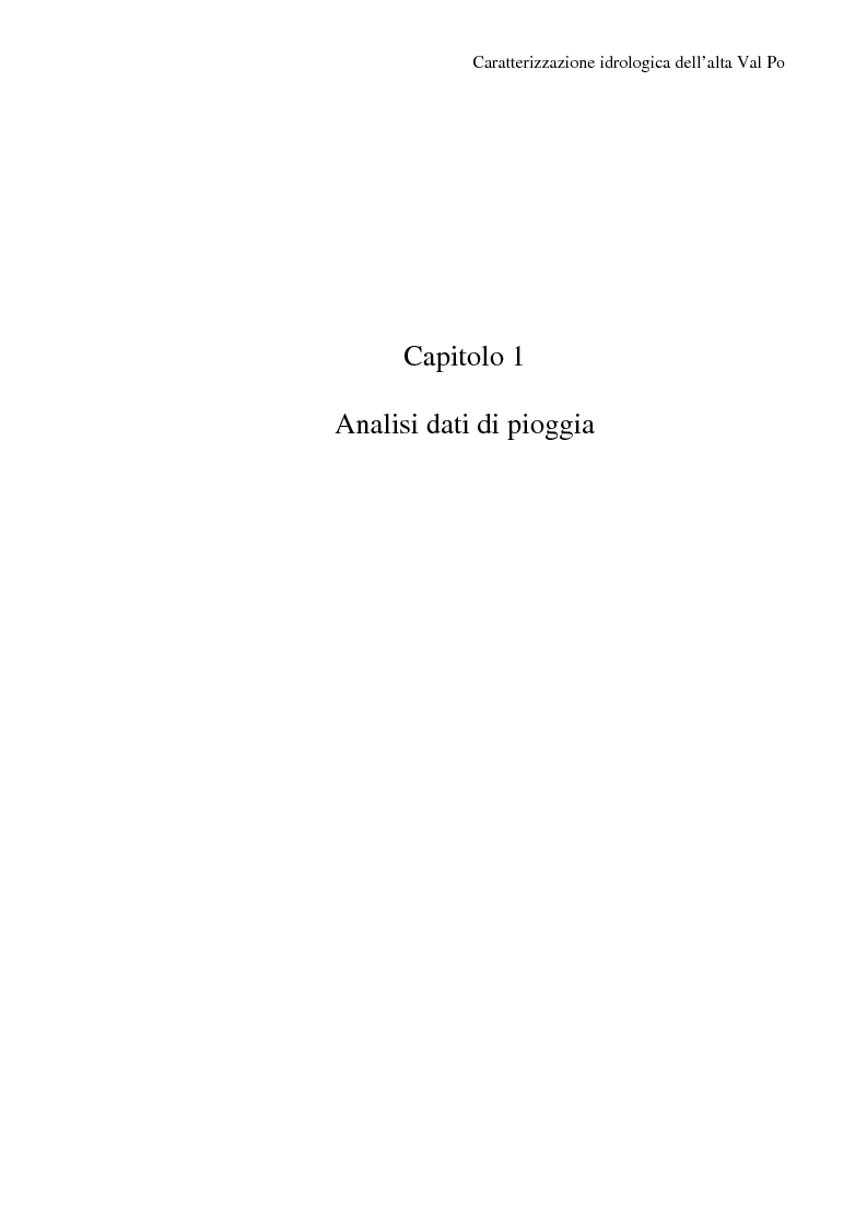 Anteprima della tesi: Caratterizzazione idrologica dell'Alta Val Po, Pagina 5