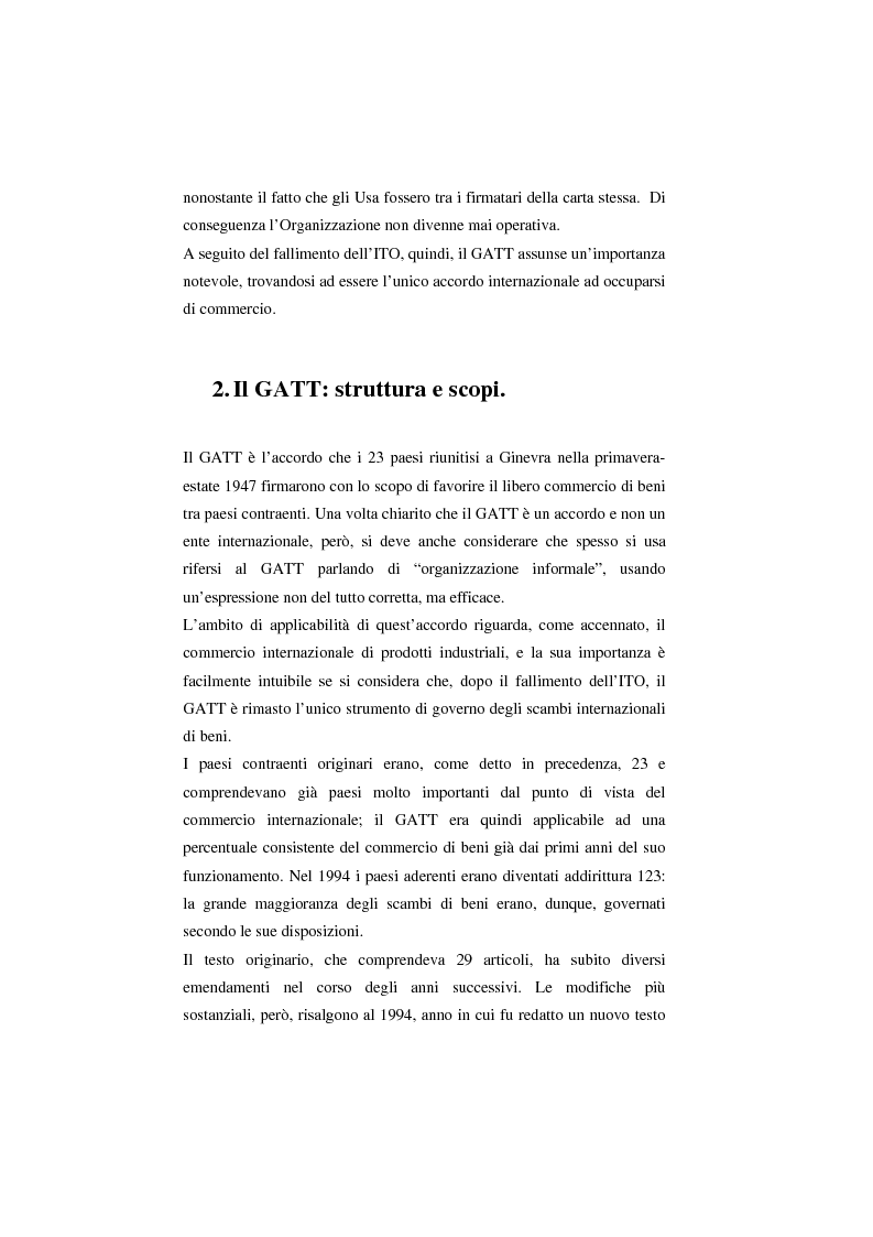 Anteprima della tesi: Il Wto e l'Unione europea, Pagina 4