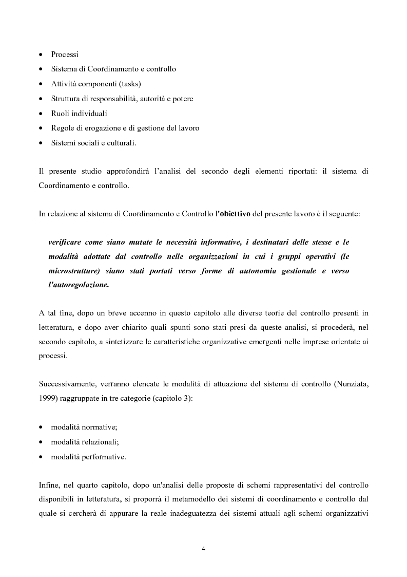 Anteprima della tesi: Sistemi di programmazione e controllo nelle organizzazioni basate su team autoregolati, Pagina 2